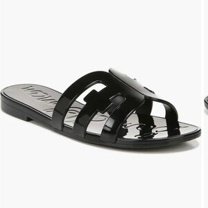Sam Edelman Black Bay jelly beach pool slides sandal